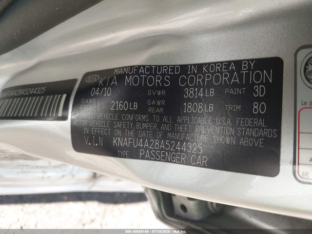 صورة 9 لـ 2010 KIA FORTE EX