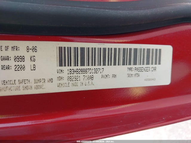 2007 Dodge CALIBER 照片 9