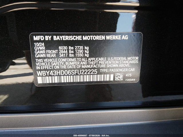 2025 BMW I4 GRAN COUPE XDRIVE40 9