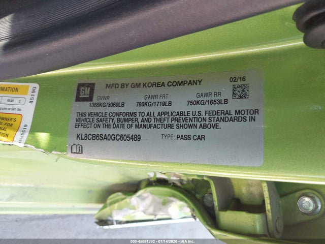 صورة 9 لـ 2016 Chevrolet SPARK LS CVT