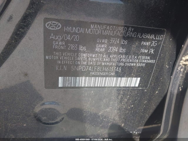 2020 Hyundai ELANTRA SE 照片 9