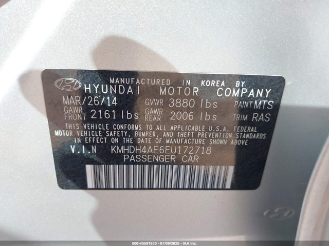 2014 Hyundai ELANTRA SE photo 9