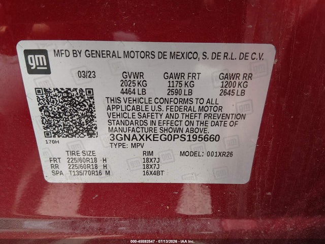 2023 CHEVROLET EQUINOX FWD LT 9