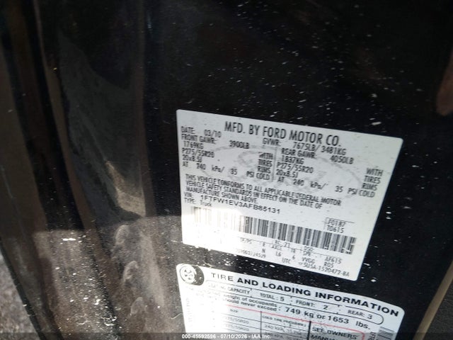 2010 FORD F-150 FX4 照片 9
