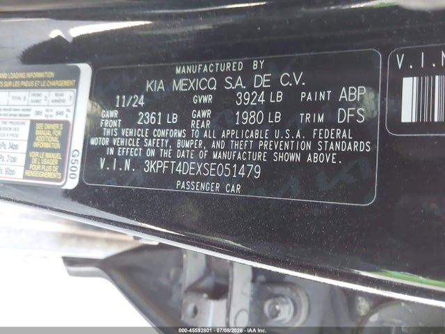 2025 KIA K4 LXS photo 9