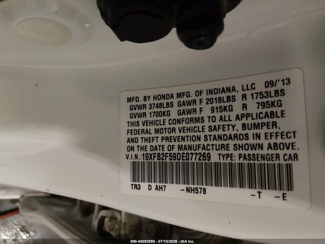 2013 Honda CIVIC LX photo 9