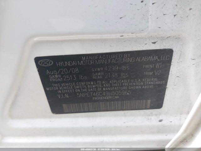 صورة 9 لـ 2009 Hyundai SONATA GLS