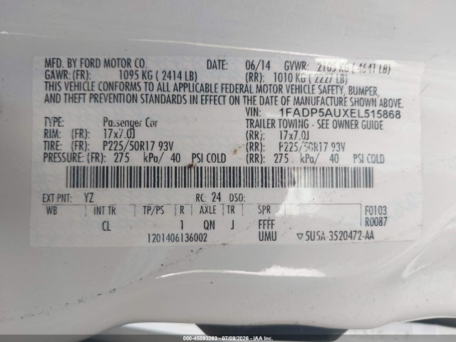 2014 FORD C-MAX HYBRID SE 照片 9