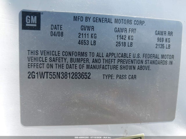 صورة 9 لـ 2008 Chevrolet IMPALA LT