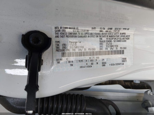 صورة 9 لـ 2016 FORD FOCUS SE