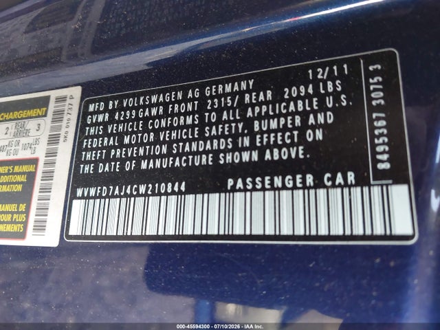 2012 Volkswagen GTI 2-DOOR 照片 9