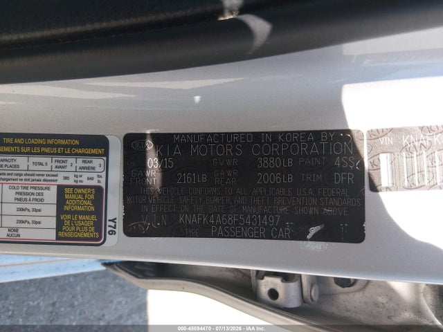 صورة 9 لـ 2015 KIA FORTE LX