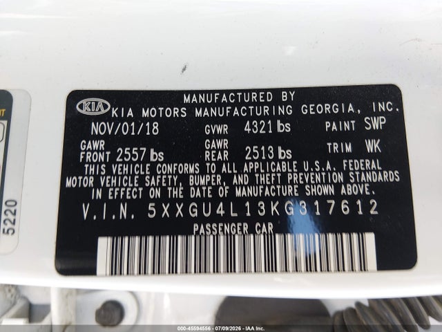 2019 KIA OPTIMA EX 照片 9