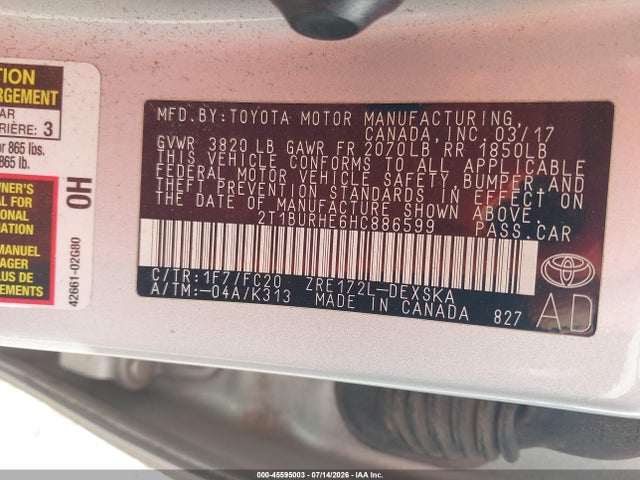 صورة 9 لـ 2017 Toyota COROLLA SE