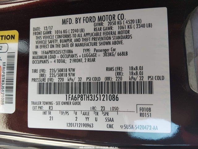 صورة 9 لـ 2018 FORD MUSTANG ECOBOOST