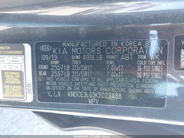 2019 KIA NIRO EV EX PREMIUM 9