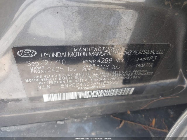 صورة 9 لـ 2011 Hyundai SONATA SE