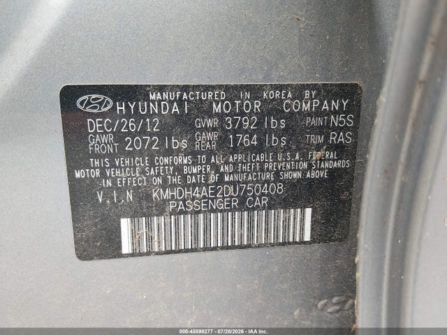 صورة 9 لـ 2013 Hyundai ELANTRA GLS