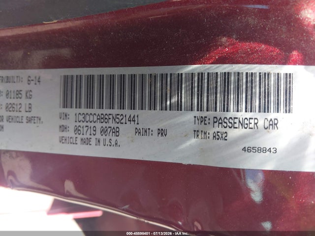 2015 Chrysler 200 LIMITED 照片 9