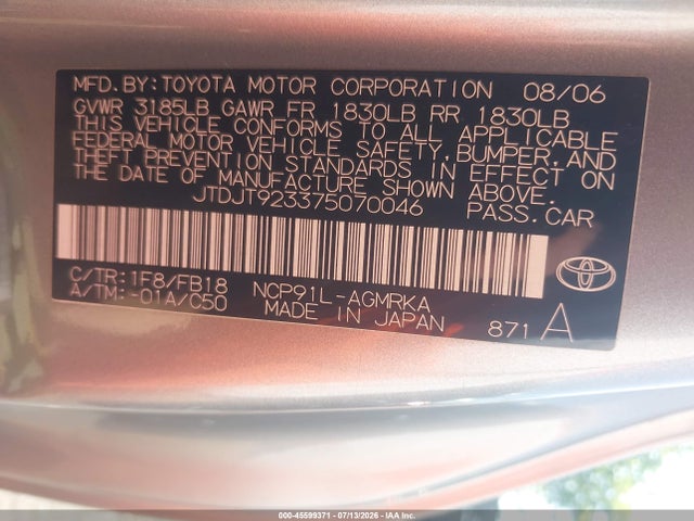 2007 Toyota YARIS photo 9
