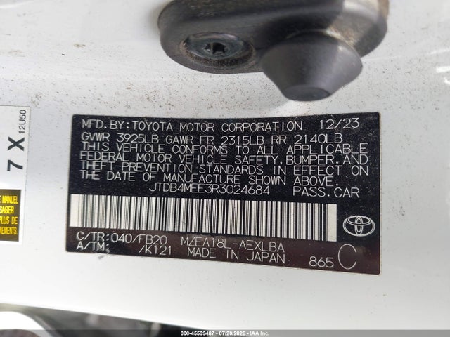 2024 Toyota COROLLA LE 照片 9