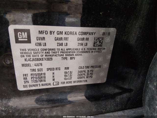 2019 BUICK ENCORE FWD PREFERRED 9