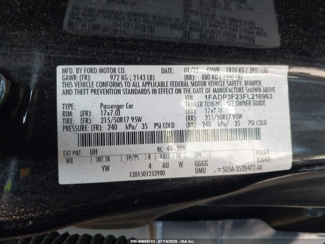 صورة مصغرة 9 لـ 2015 FORD FOCUS SE