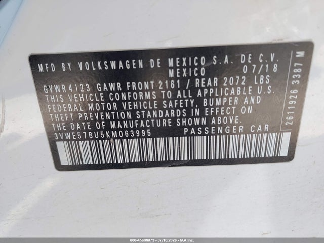 2019 VOLKSWAGEN JETTA 1.4T SEL 9