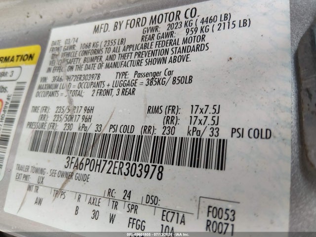 2014 FORD FUSION SE — фото 9