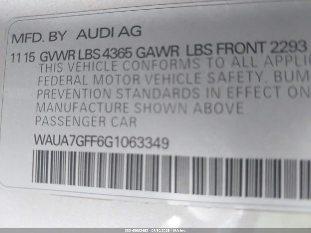 2016 AUDI A3 1.8T PREMIUM 照片 9