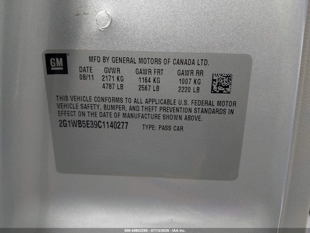 2012 Chevrolet IMPALA LT 照片 9