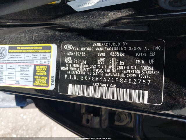 2015 KIA OPTIMA LX 照片 9