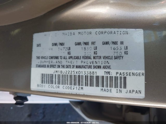 صورة 9 لـ 1999 Mazda PROTEGE DX/LX