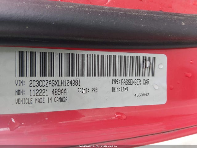 صورة 9 لـ 2020 Dodge CHALLENGER SXT