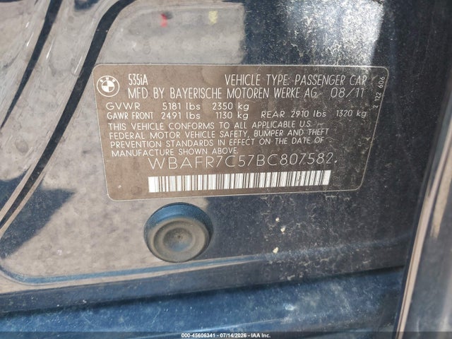 2011 BMW 535I — фото 9