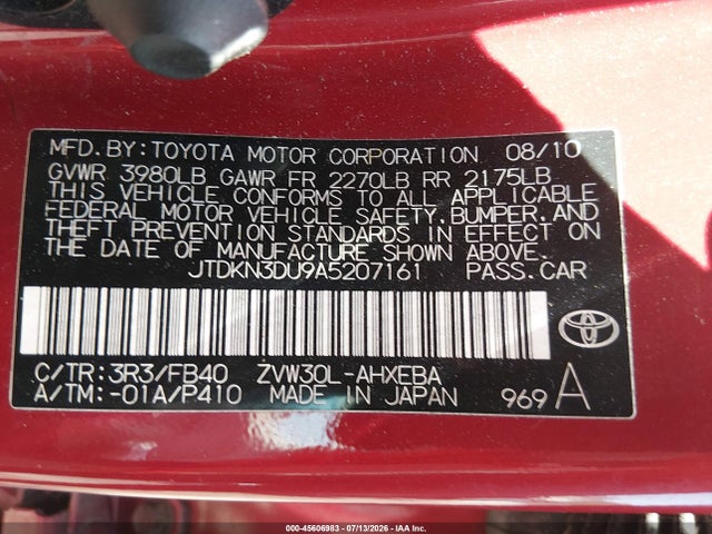 2010 Toyota PRIUS III 照片 9