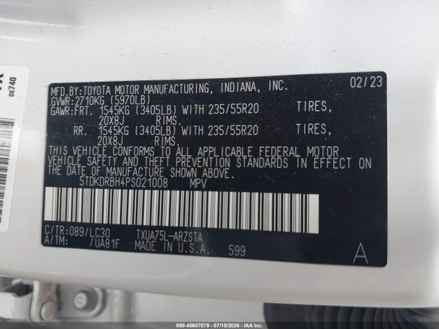 2023 TOYOTA HIGHLANDER XSE 9