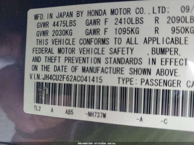 2010 Acura TSX 2.4 照片 9