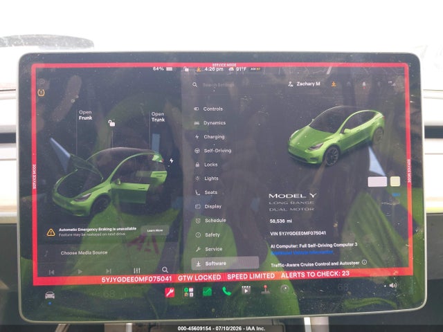 2021 TESLA MODEL Y LONG RANGE DUAL MOTOR ALL-WHEEL DRIVE 7