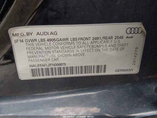 2015 AUDI A4 2.0T PREMIUM — фото 9