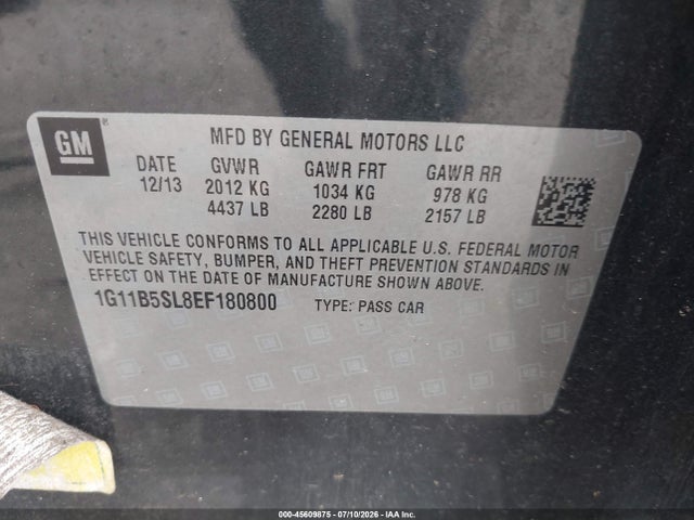 2014 Chevrolet MALIBU 1LS 照片 9