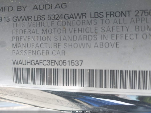 2014 AUDI A6 3.0T PREMIUM PLUS — фото 9