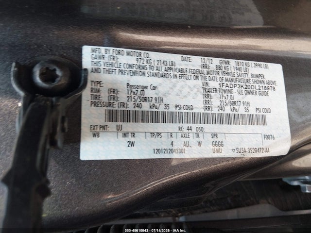 2013 FORD FOCUS SE 照片 9