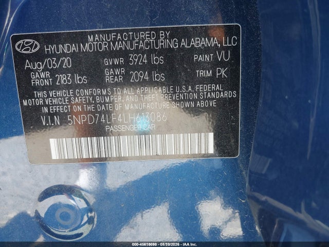 صورة 9 لـ 2020 Hyundai ELANTRA SE