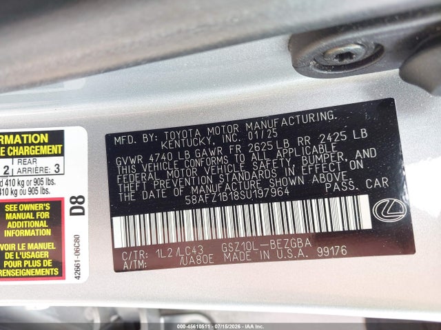 صورة 9 لـ 2025 Lexus ES 350 ULTRA LUXURY