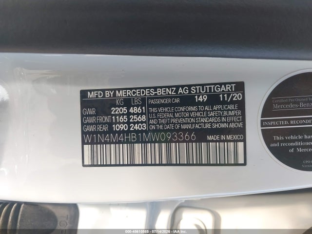 2021 MERCEDES-BENZ GLB 250 4MATIC 9