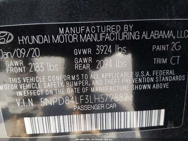 صورة 9 لـ 2020 Hyundai ELANTRA SEL