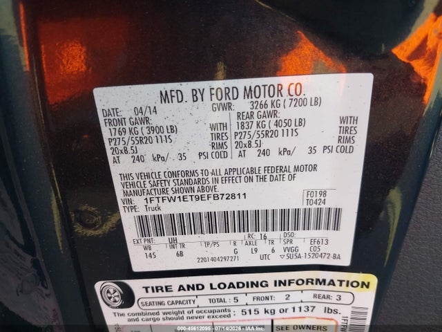 صورة 9 لـ 2014 FORD F-150 FX4