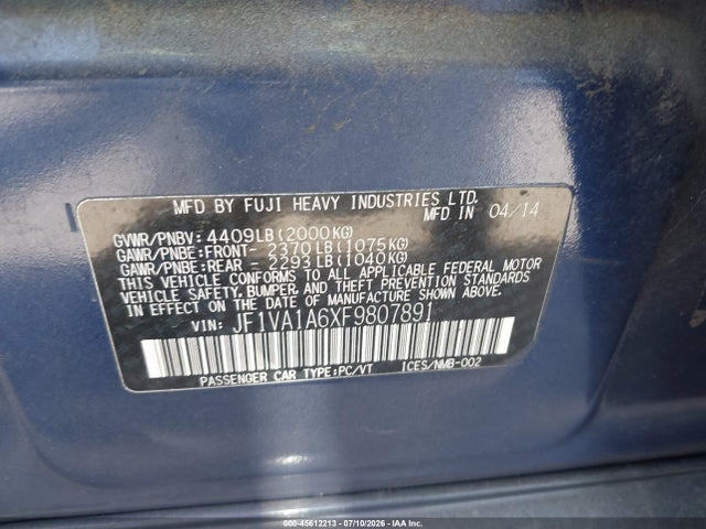 صورة 9 لـ 2015 Subaru WRX