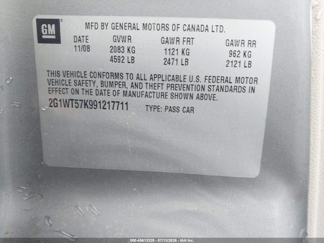 2009 Chevrolet IMPALA LT 照片 9